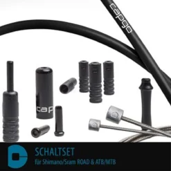 CAPGO Schakelkabelsets BL Shimano/Sram ROAD & ATB/MTB - Zwart