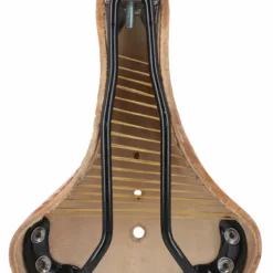 Bernard H Lederen Fietszadel - Honingbruin -Exporteren Fiets Zoom Winkel 2F3 20 42 hinten1 fahrradsattel leder