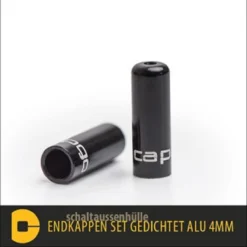 CAPGO 10 Verzegelde Eindkappen 4mm Voor Schakelaar Deksel OL - Zwart