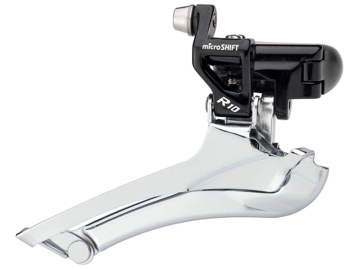 MICROSHIFT Mezzo Voorderailleurklem Type 3x7/8 Speed - Zilver 1 MICROSHIFT Mezzo Voorderailleurklem Type 3x7/8 Speed - Zilver