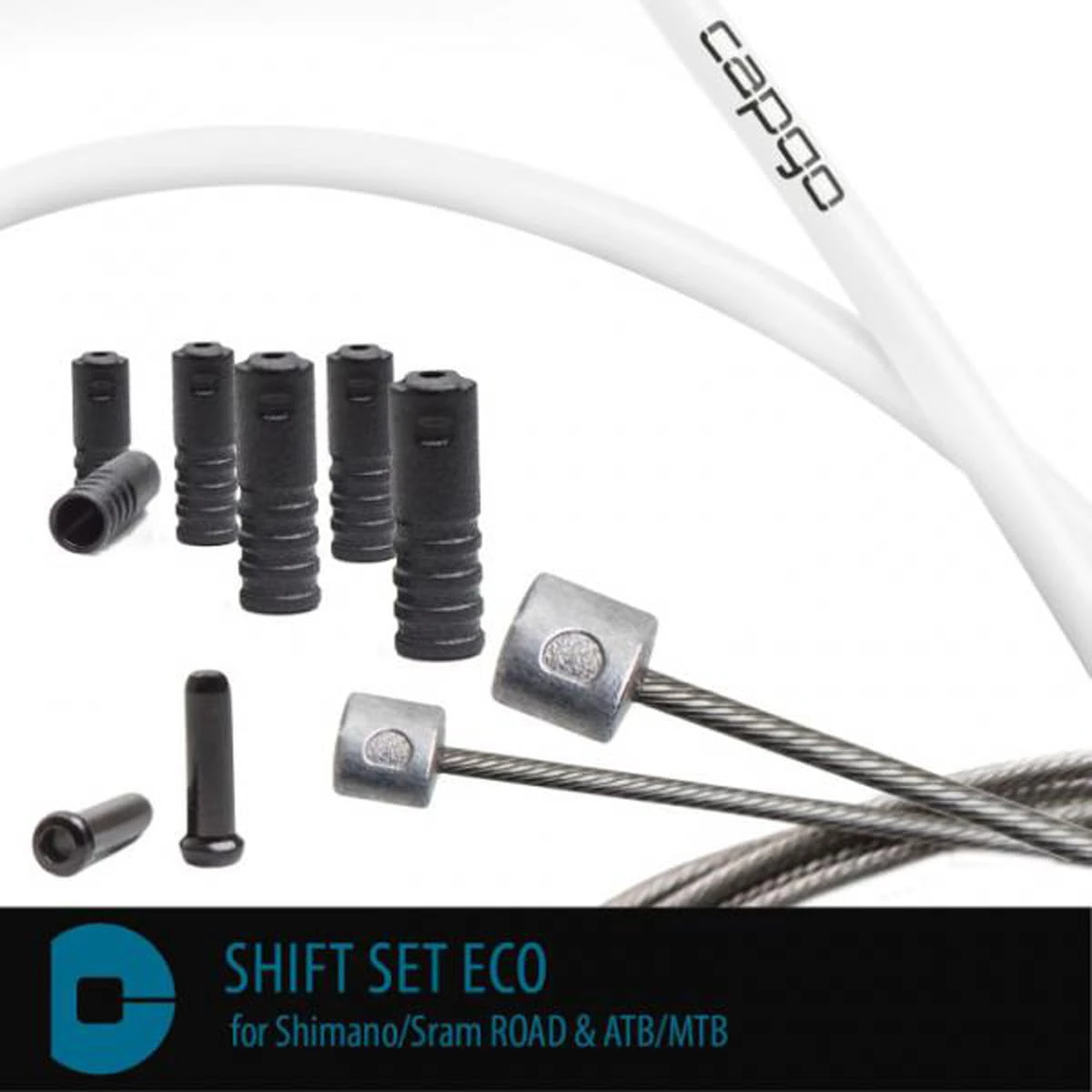 CAPGO ECO-schakelset Voor Shimano/Sram ROAD & ATB/MTB - Wit 1 CAPGO ECO-schakelset Voor Shimano/Sram ROAD & ATB/MTB - Wit