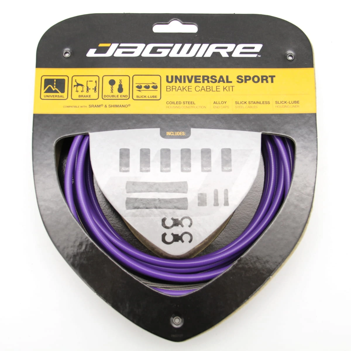 JAGWIRE Remkabelset Universeel Sport - Purper 1 JAGWIRE Remkabelset Universeel Sport - Purper