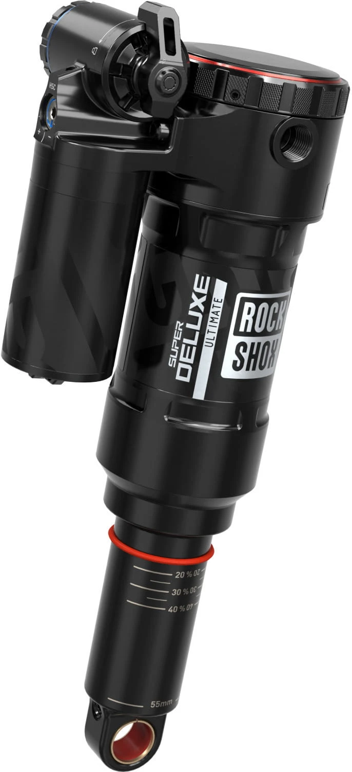 Rock-shox Super Deluxe Ultimate Debon Air+ RC2T, 185x55 Mm Trunnion/Standard - Zwart 1 Rock-shox Super Deluxe Ultimate Debon Air+ RC2T, 185x55 Mm Trunnion/Standard - Zwart